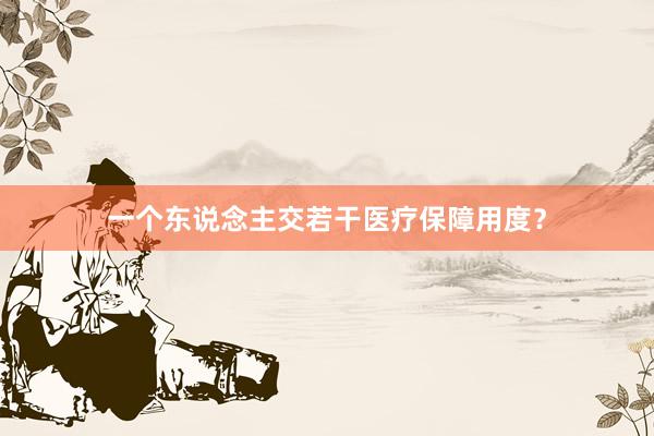 一个东说念主交若干医疗保障用度？